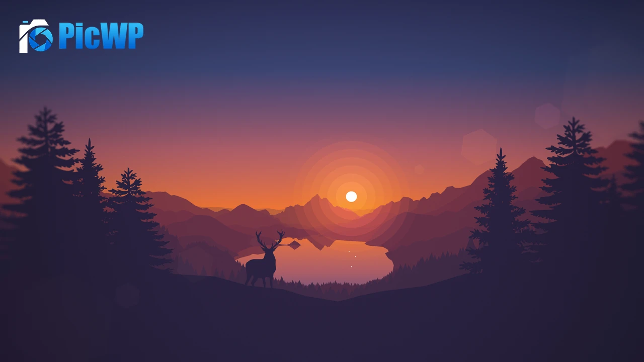 Lakeside Sunset 4K PC Wallpaper
