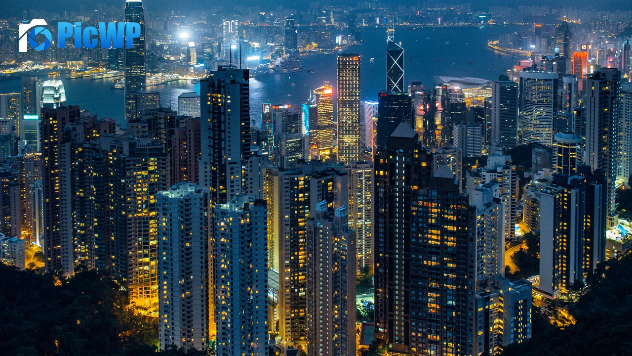 Hong Kong City Aerial view 4K PC Wallpaper