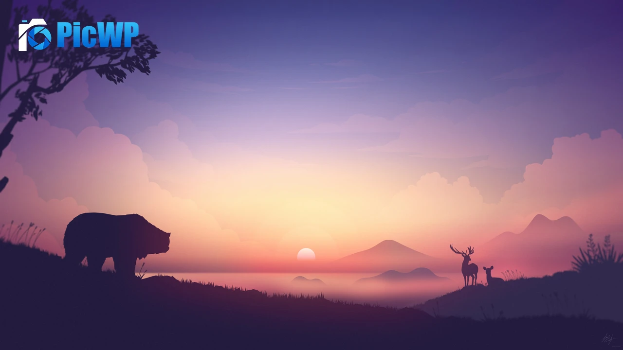 Sunrise Illustration 4K PC Wallpaper