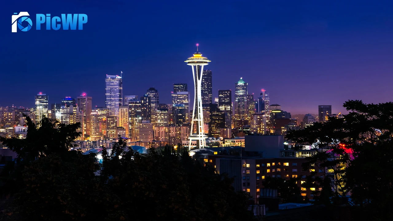 Space Needle Seattle Skyline 4K PC Wallpaper