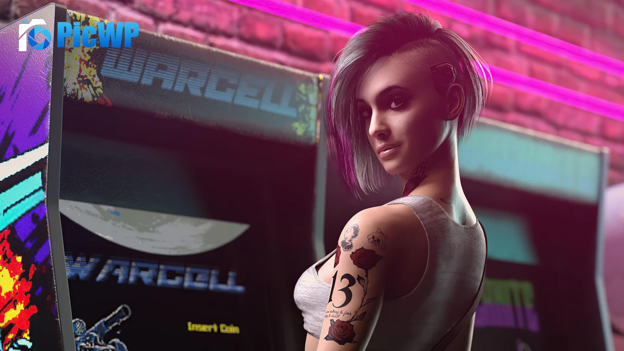 Judy Alvarez Cyberpunk girl 4K PC Wallpaper