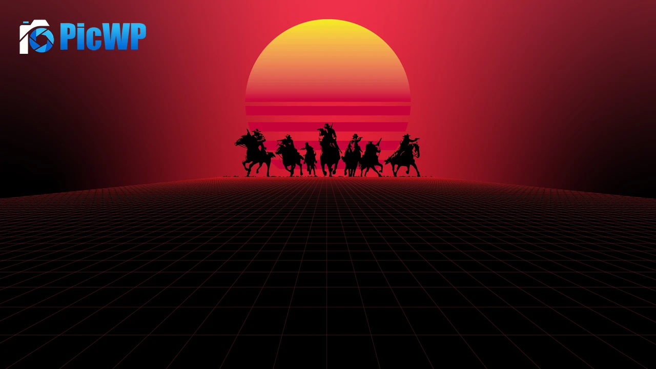 Red Dead Redemption Synthwave 4K PC Wallpaper