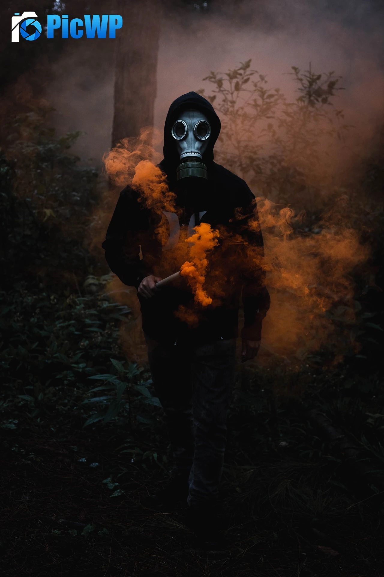Man in Mask Black Jacket 6K Mobile Wallpaper