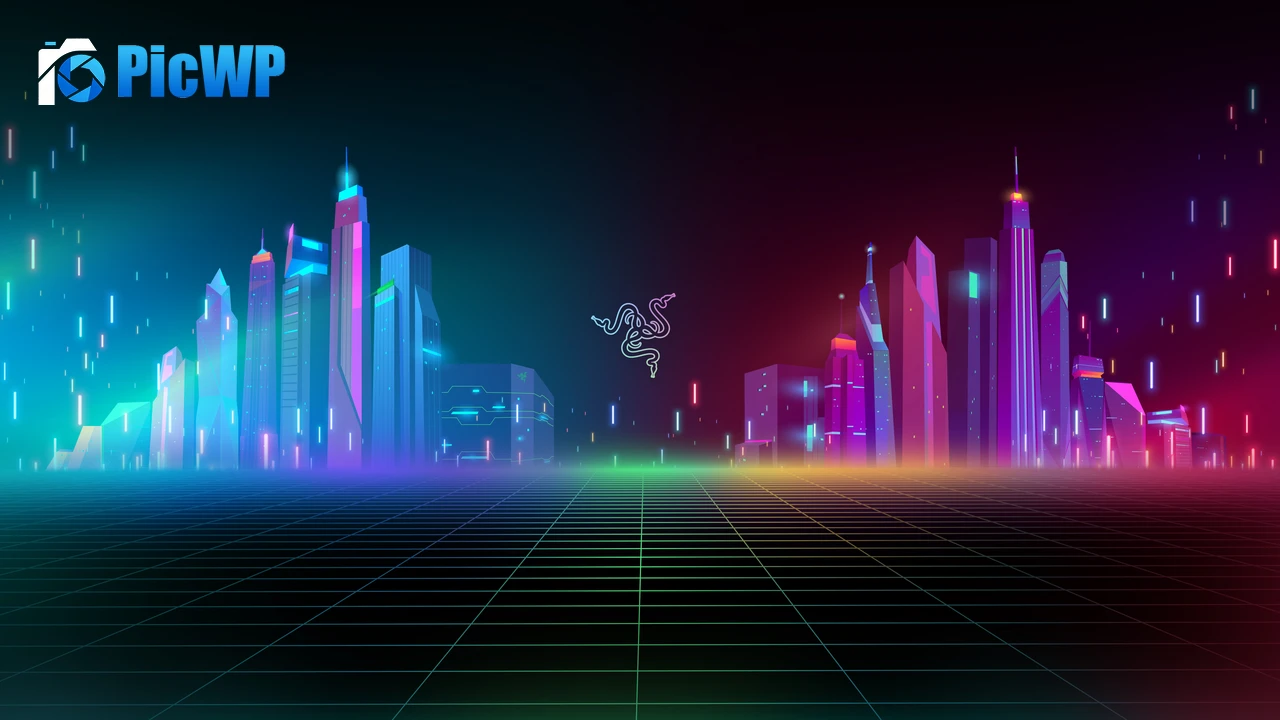 Razer Cyber city 4K PC Wallpaper