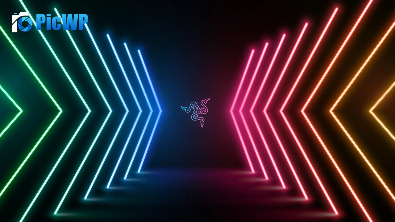 Razer Neon Lights 4K PC Wallpaper