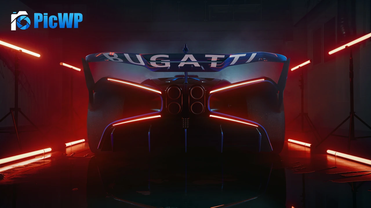 Bugatti Bolide Rear View 4K PC Wallpaper
