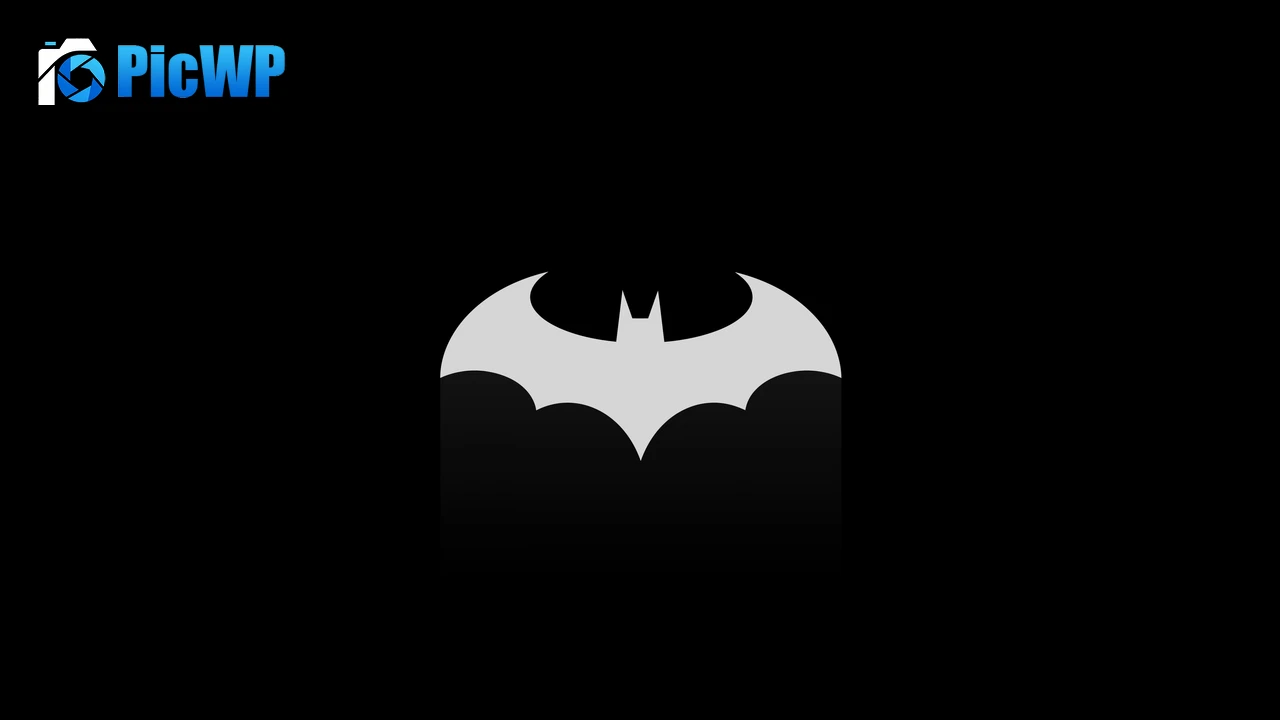 Batman sign Black background 4K PC Wallpaper