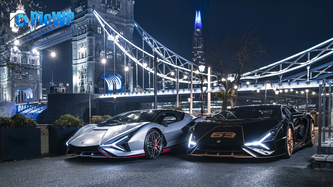 Lamborghini Sián FKP 37 London Bridge 4K PC Wallpaper
