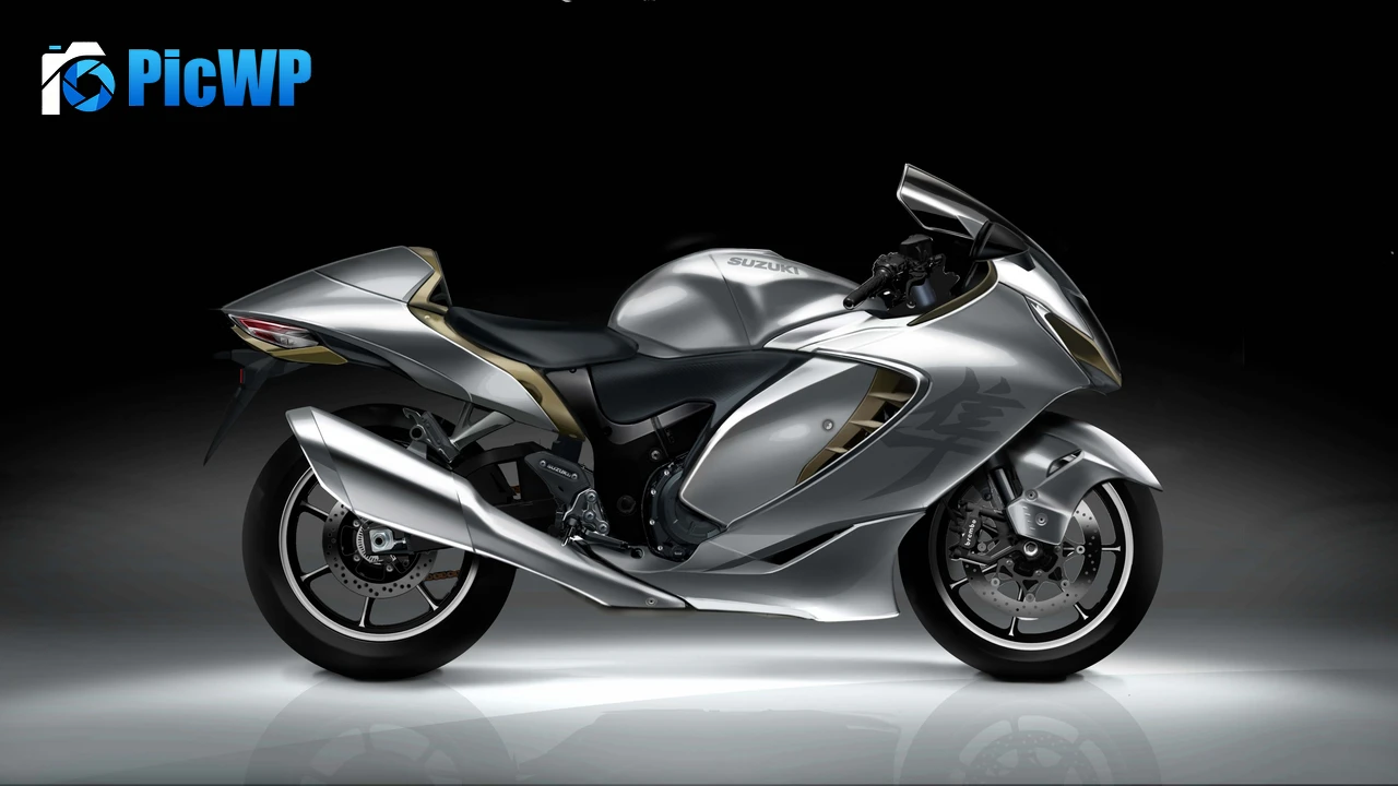 Suzuki Hayabusa Dark background 4K PC Wallpaper
