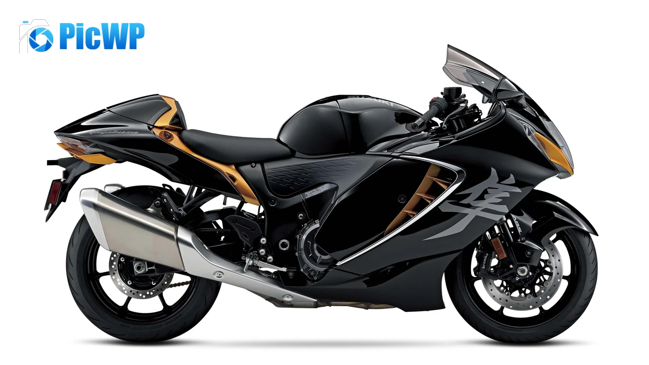 Suzuki Hayabusa White background 4K PC Wallpaper