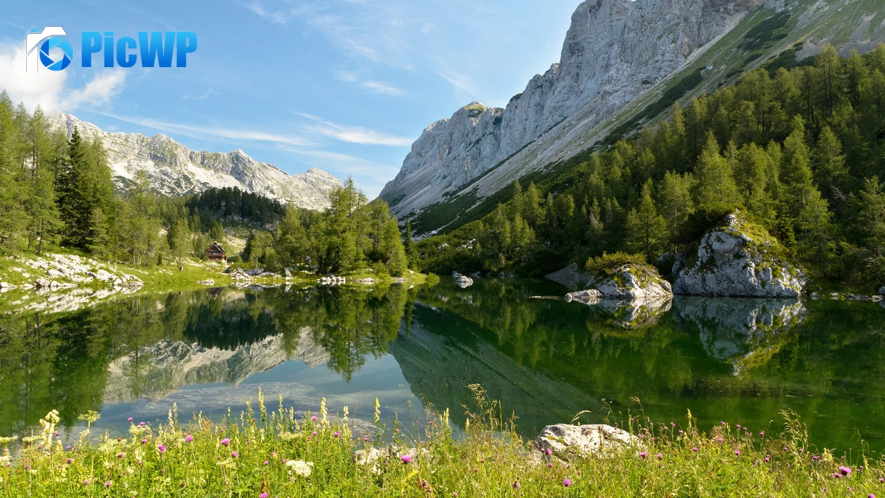 Double Triglav lake Slovenia 4K PC Wallpaper