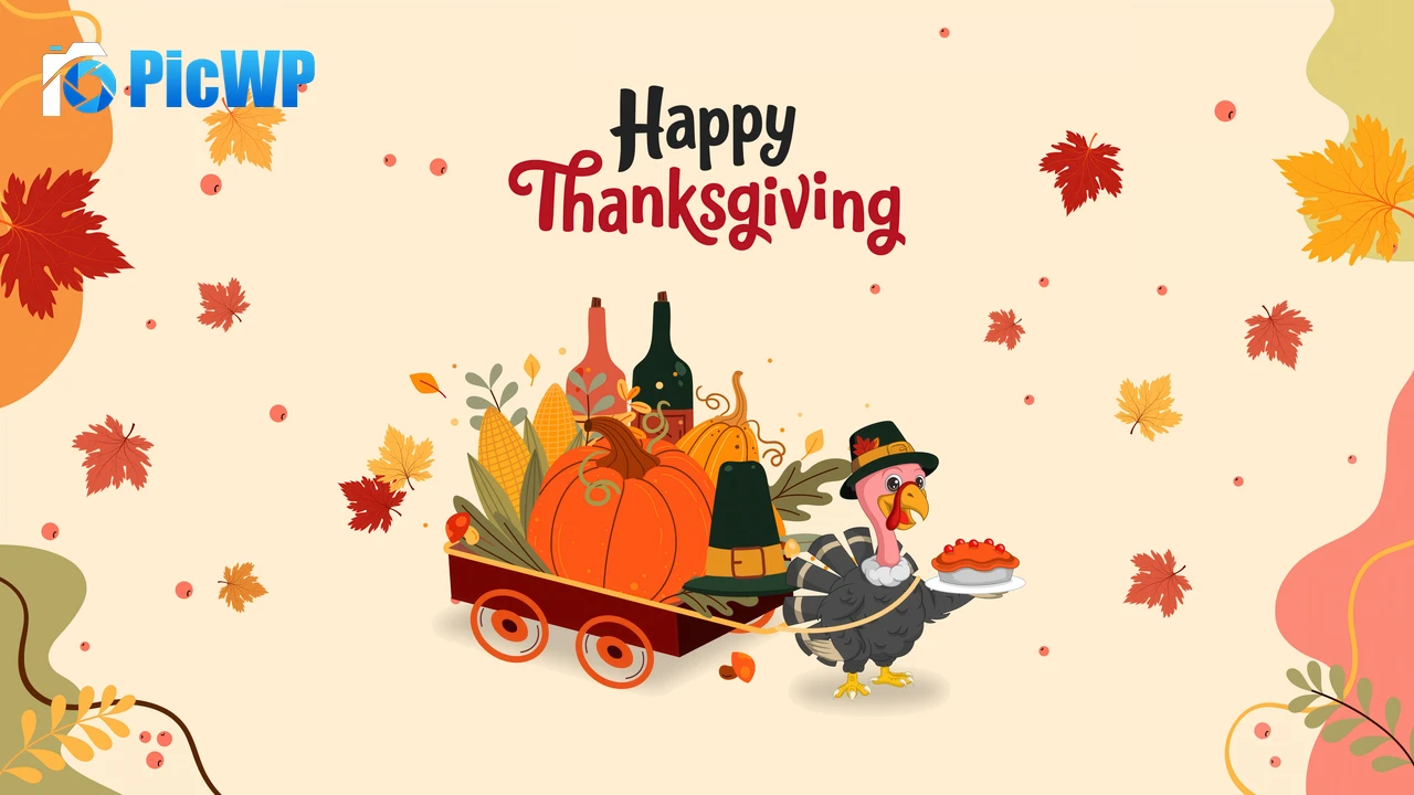 Happy Thanksgiving Turkey 4K PC Wallpaper