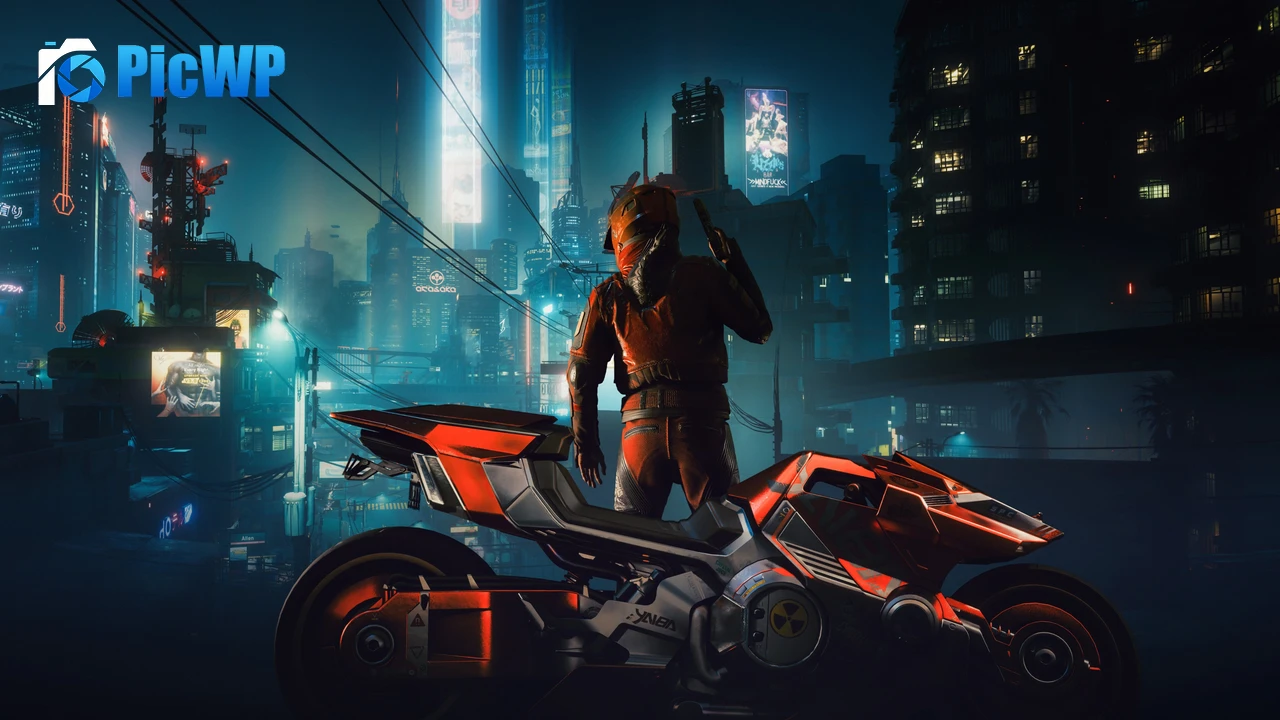 Yaiba Kusanagi CT-3X Cyberpunk bike 4K PC Wallpaper