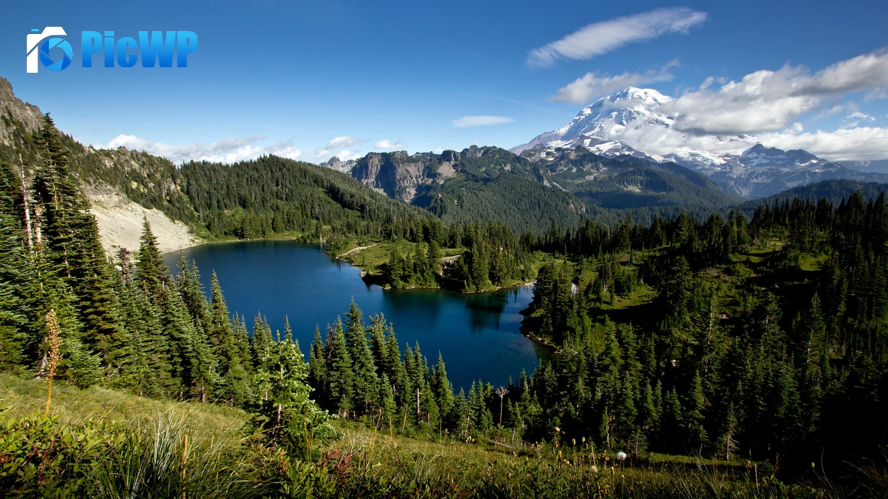 Mount Rainier Eunice Lake 4K PC Wallpaper