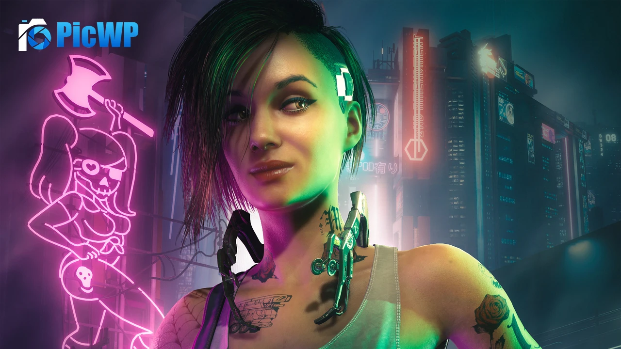 Judy Alvarez Neon 4K PC Wallpaper