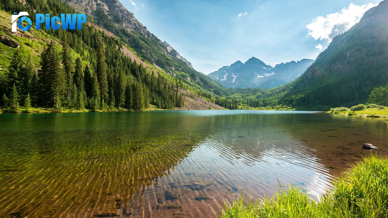 Marron Bells Elk Mountains 4K PC Wallpaper