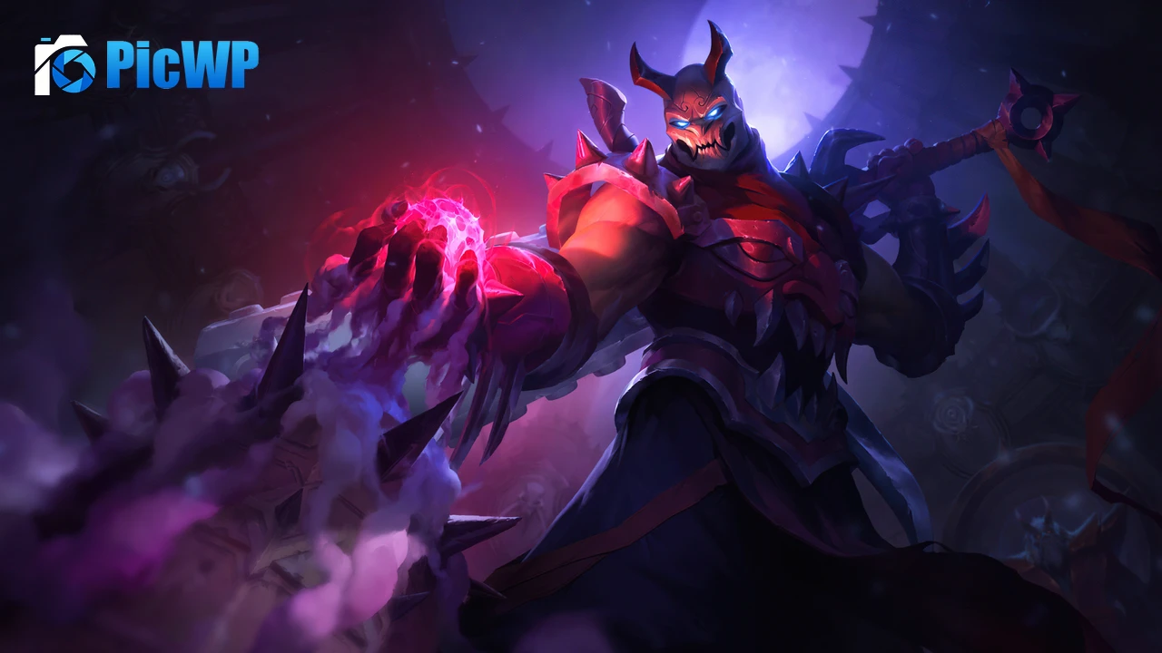 Blood Moon Shen League of Legends 4K PC Wallpaper