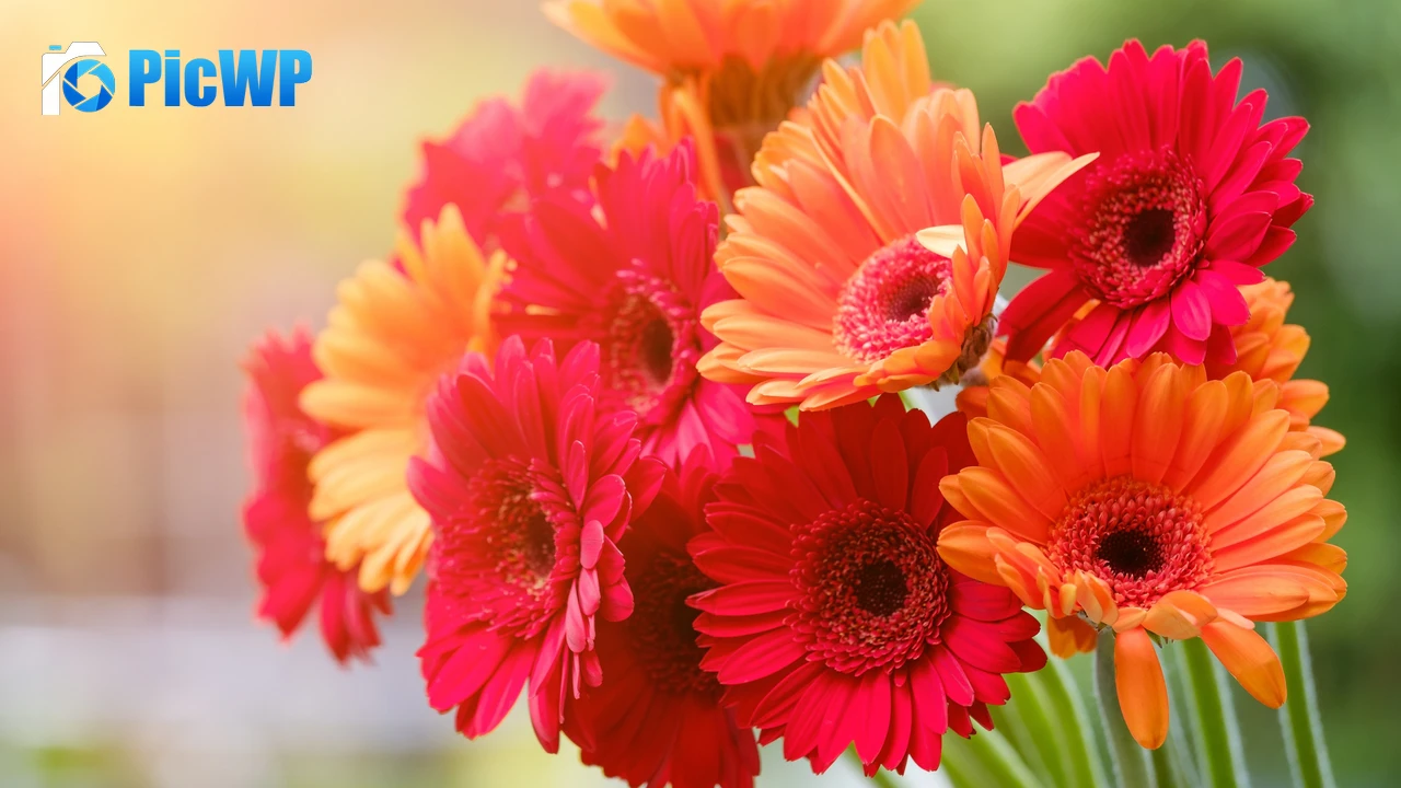 Gerbera Daisy Bouquet 4K PC Wallpaper