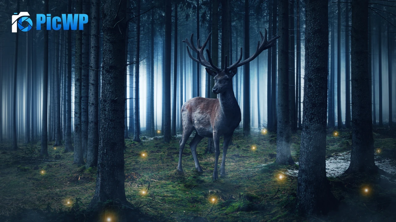 Hirsch Wild animal 4K PC Wallpaper
