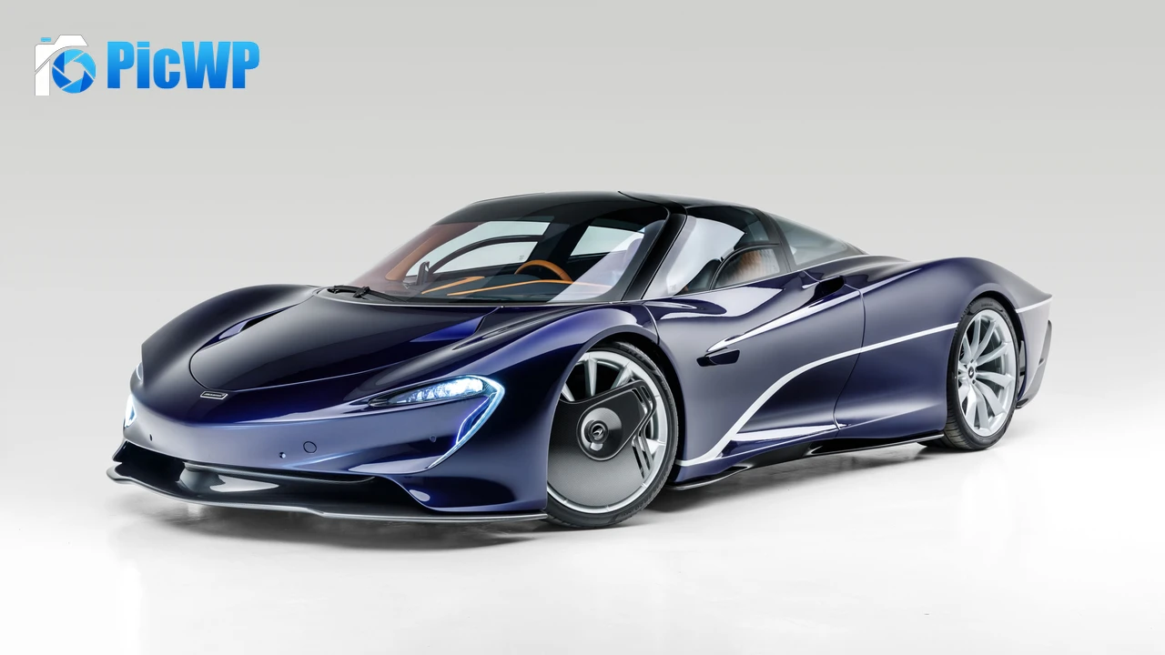 McLaren Speedtail White background 4K PC Wallpaper