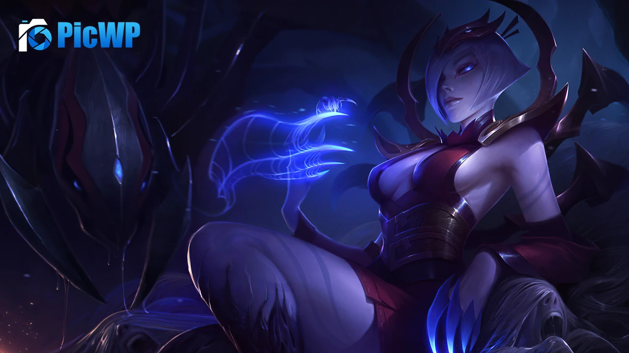 Blood Moon Elise League of Legends 4K PC Wallpaper