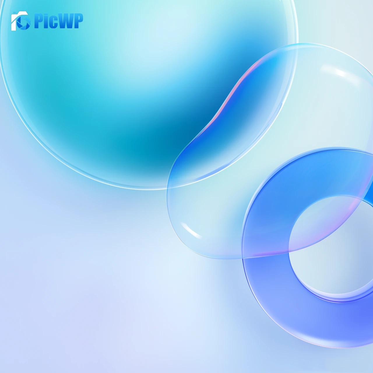 Pastel blue Aesthetic 4K Fold Wallpaper