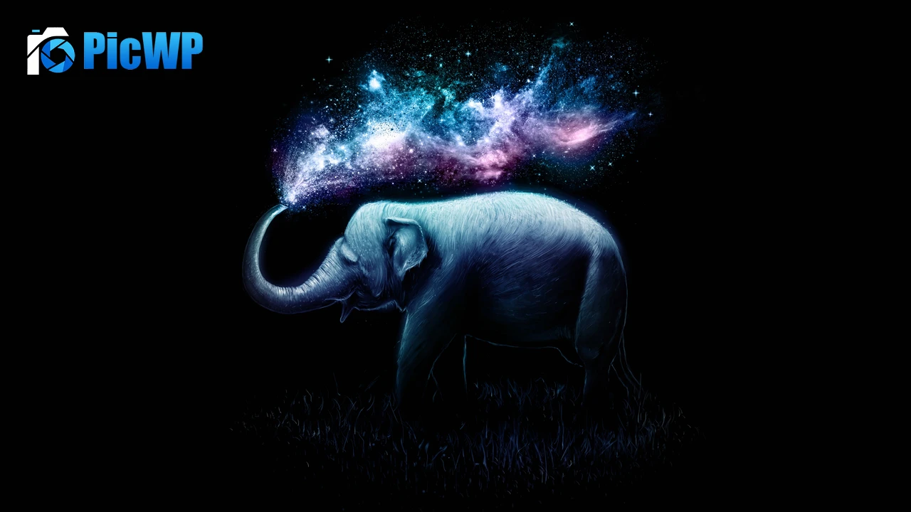 Elephant Colorful 4K PC Wallpaper