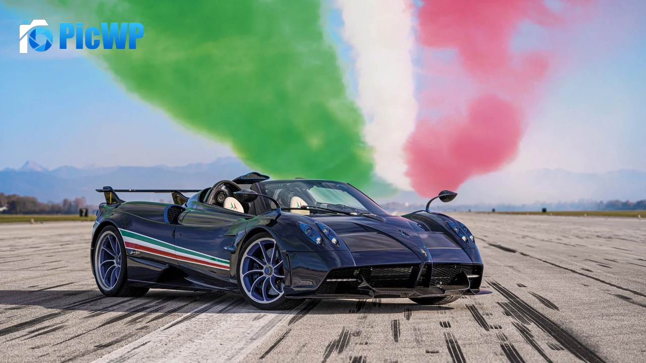 Pagani Huayra Tricolore 2021 4K PC Wallpaper