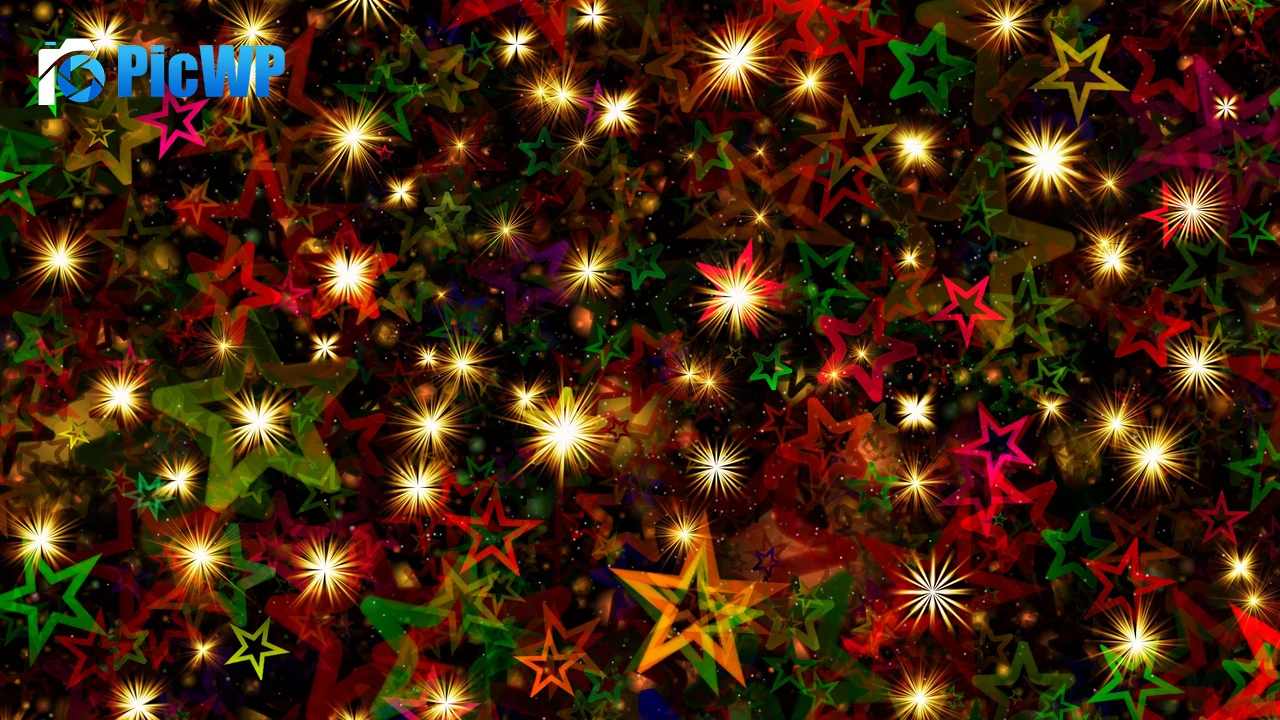 Christmas Stars Christmas decoration 4K PC Wallpaper