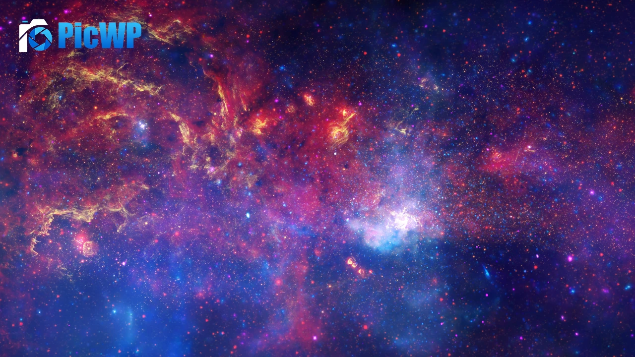 Galactic Center Cosmology 4K PC Wallpaper