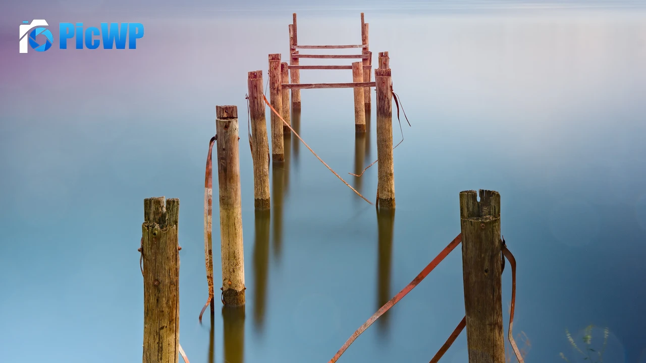 Broken Pier Body of Water 4K PC Wallpaper