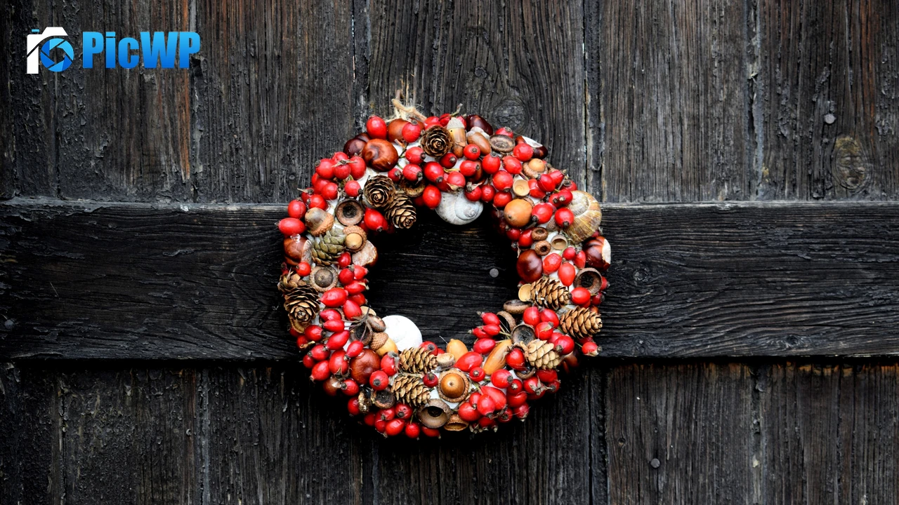 Christmas decoration Garland 4K PC Wallpaper