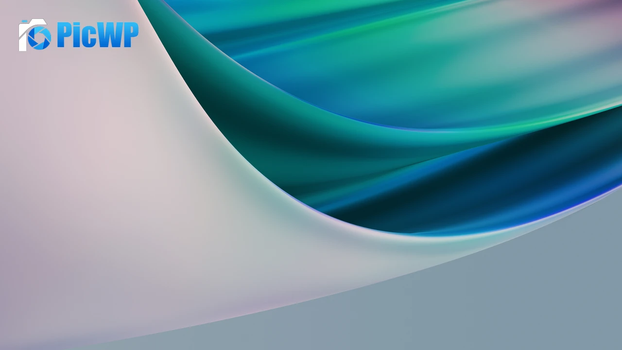 OnePlus Fluidic Teal Stock 4K PC Wallpaper