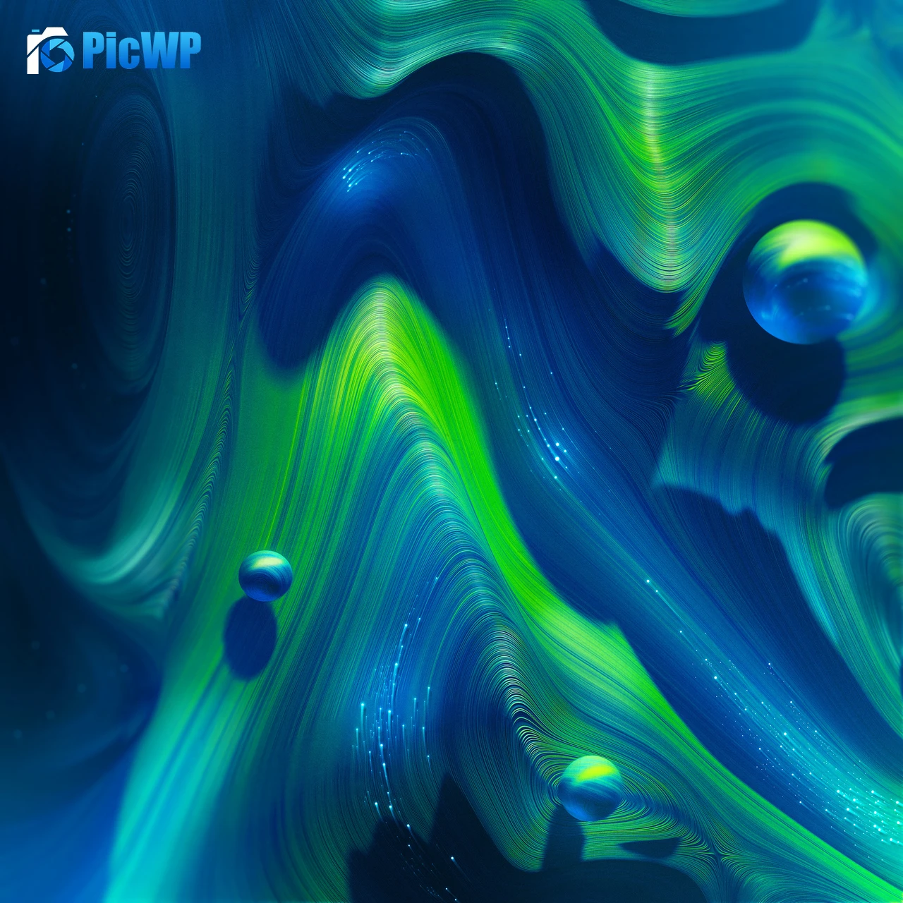 Neural Curves 4K Fold Wallpaper