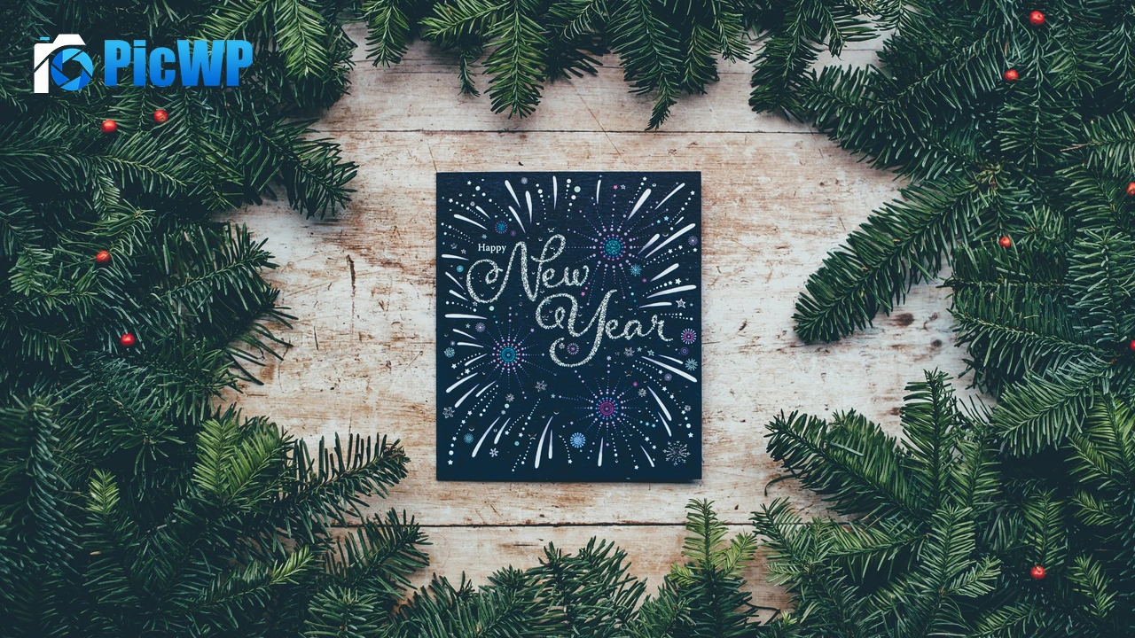 Happy New Year Christmas decoration 4K PC Wallpaper
