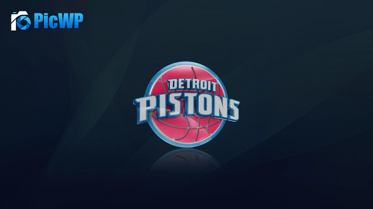 Detroit Pistons Symbol 4K PC Wallpaper