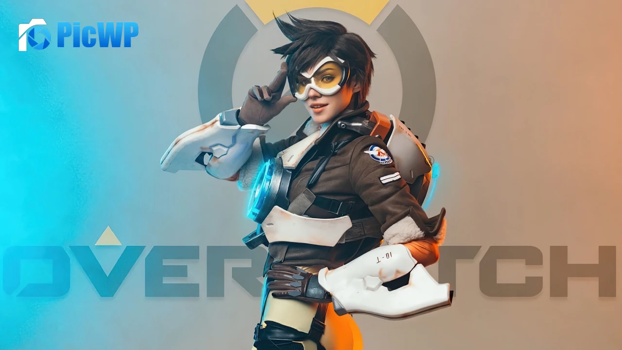 Tracer Cosplay 4K PC Wallpaper