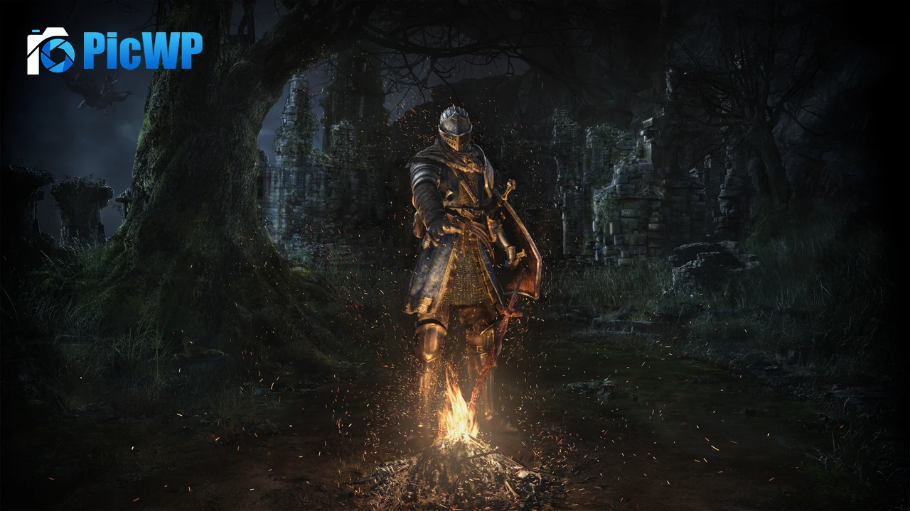 Dark Souls Bonfire 4K PC Wallpaper