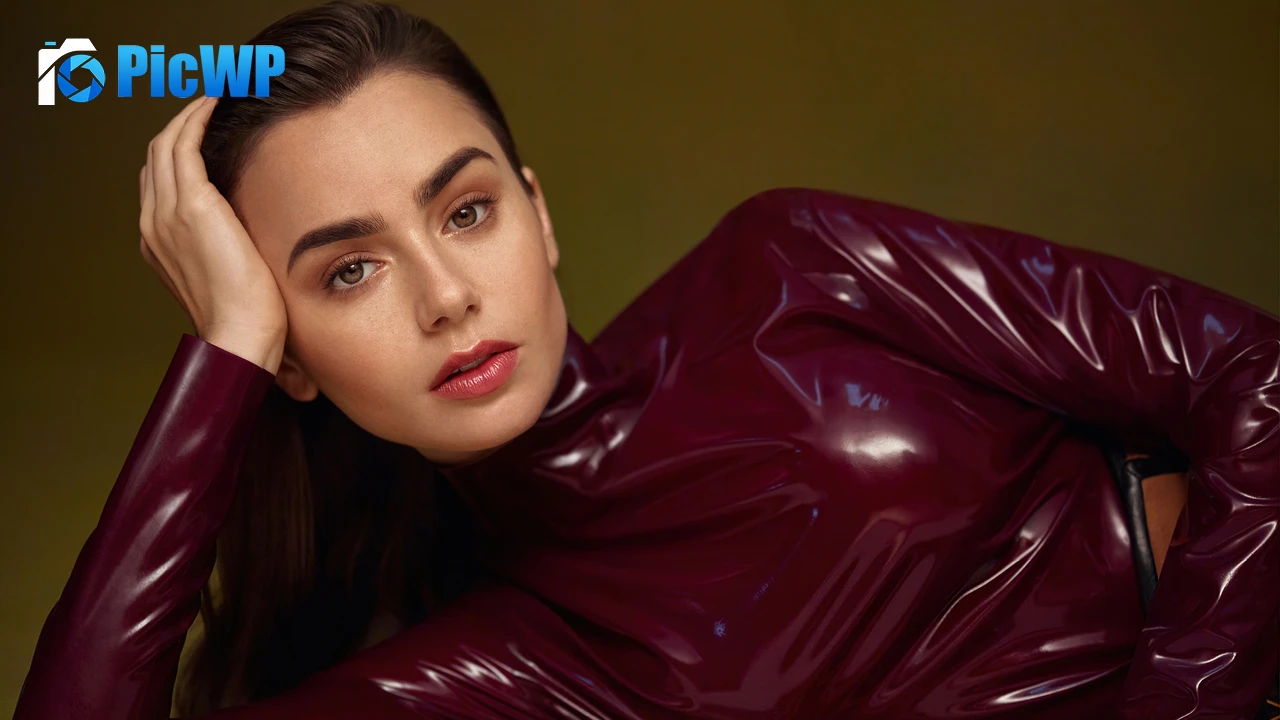 Lily Collins American actress 4K PC Wallpaper