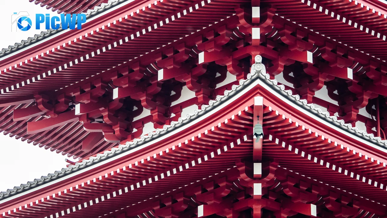 Pagoda Tokyo 4K PC Wallpaper
