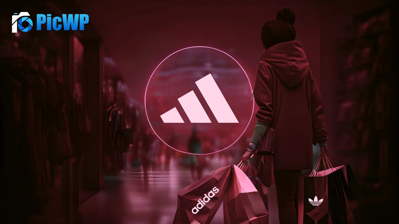 Adidas Neon logo 4K PC Wallpaper
