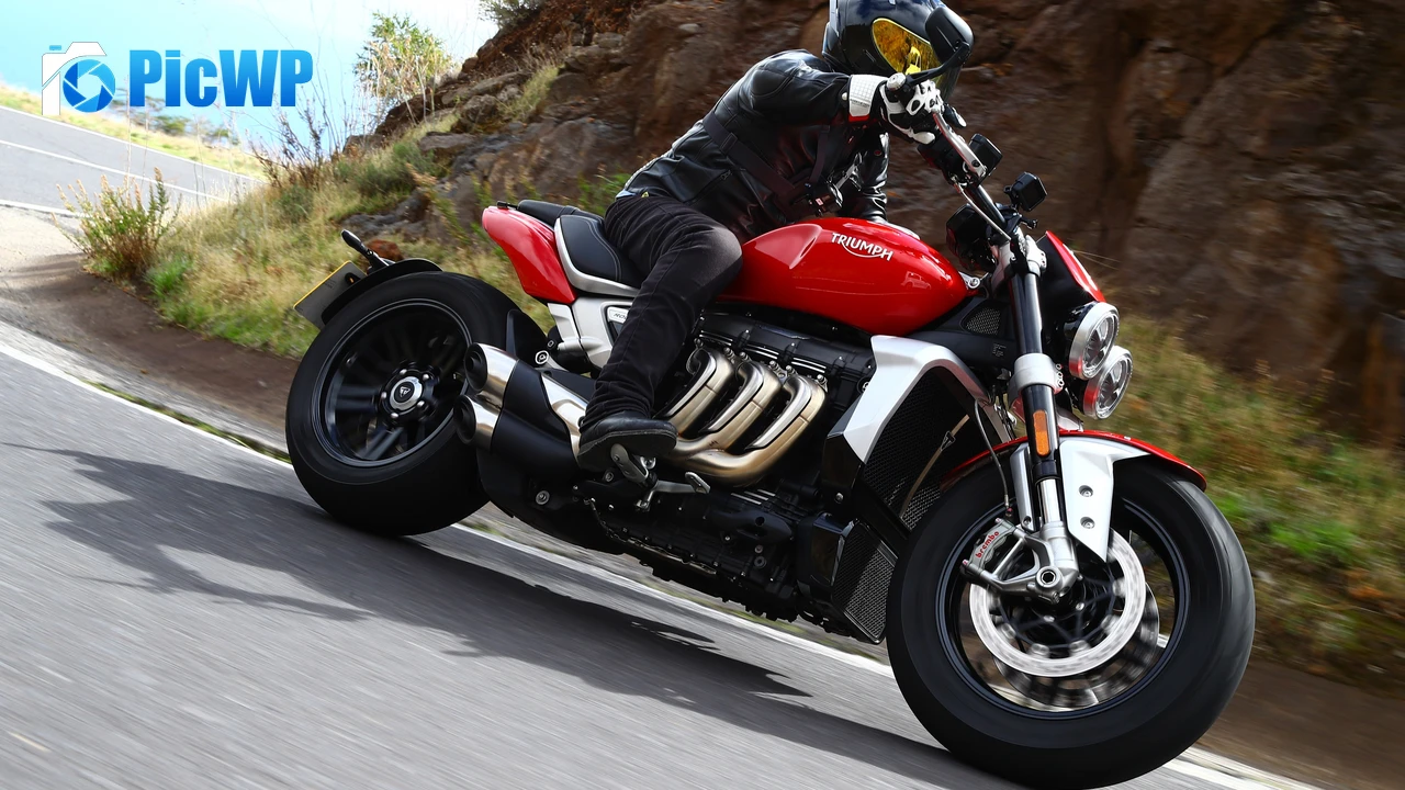 Triumph Rocket 3 Biker 4K PC Wallpaper