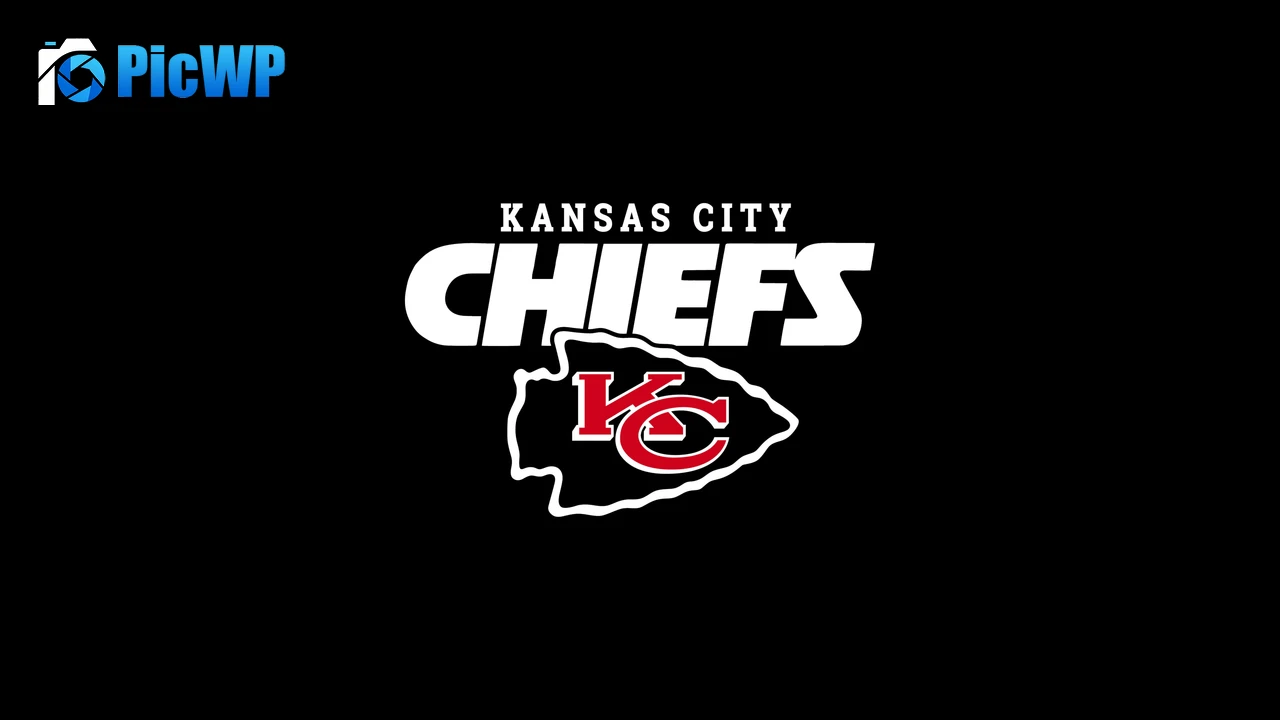 Kansas City Chiefs Black background 4K PC Wallpaper