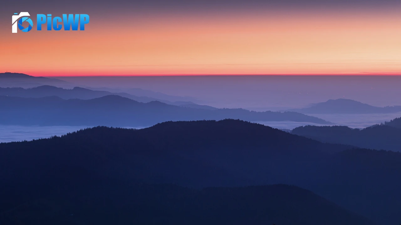 Sunset Orange Sky view 4K PC Wallpaper