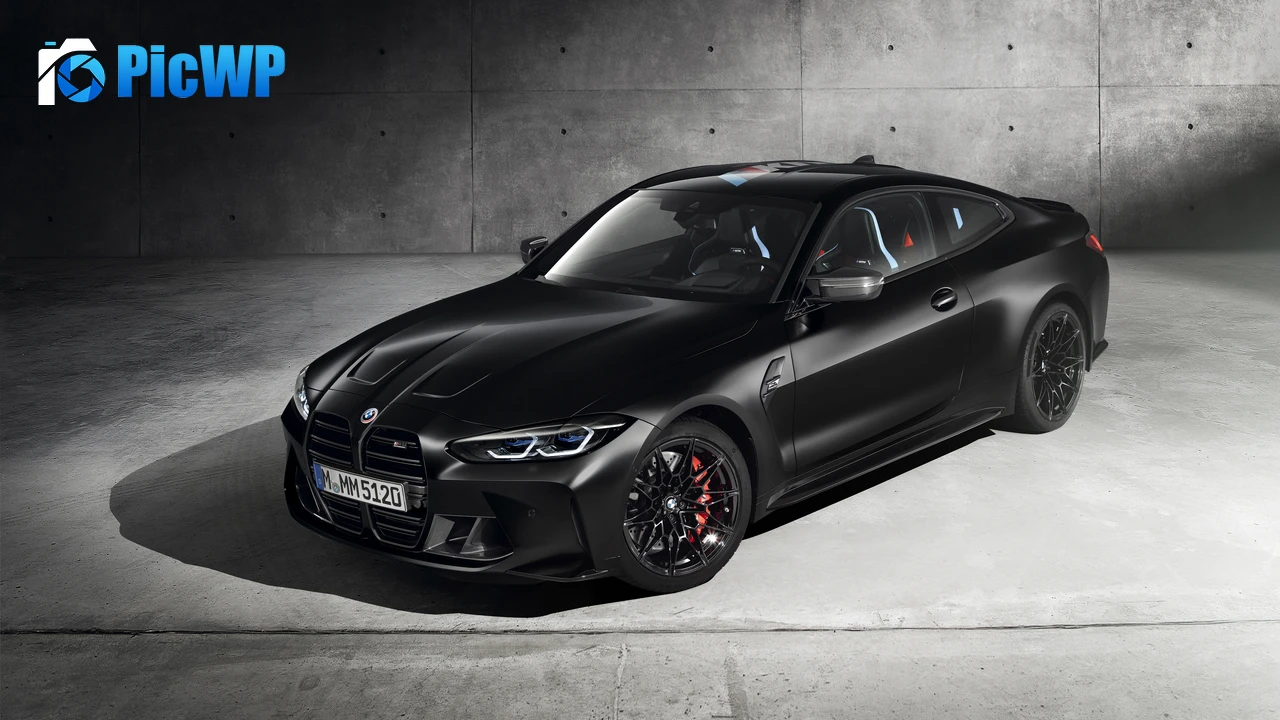 BMW M4 Competition Black cars 4K PC Wallpaper