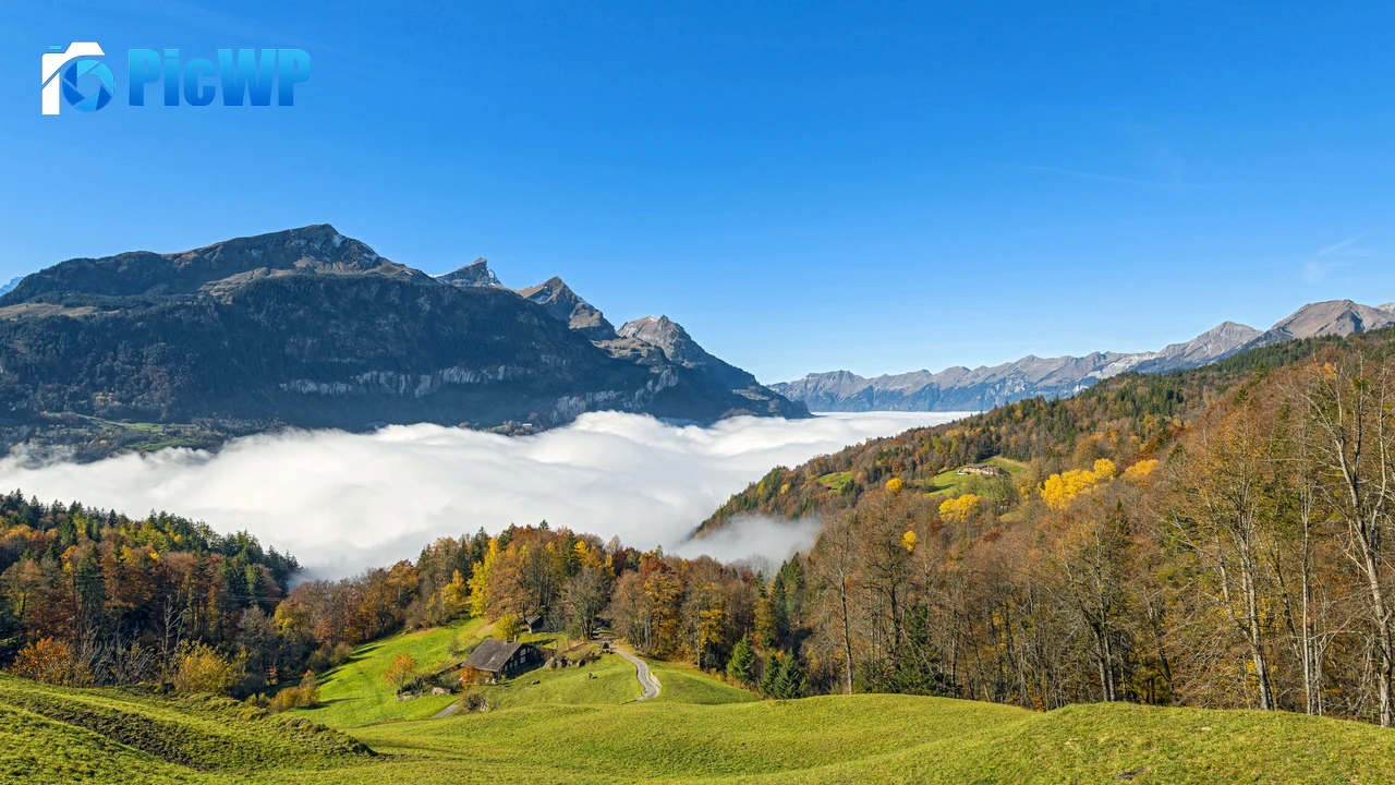 Green landscape Mountain 4K PC Wallpaper