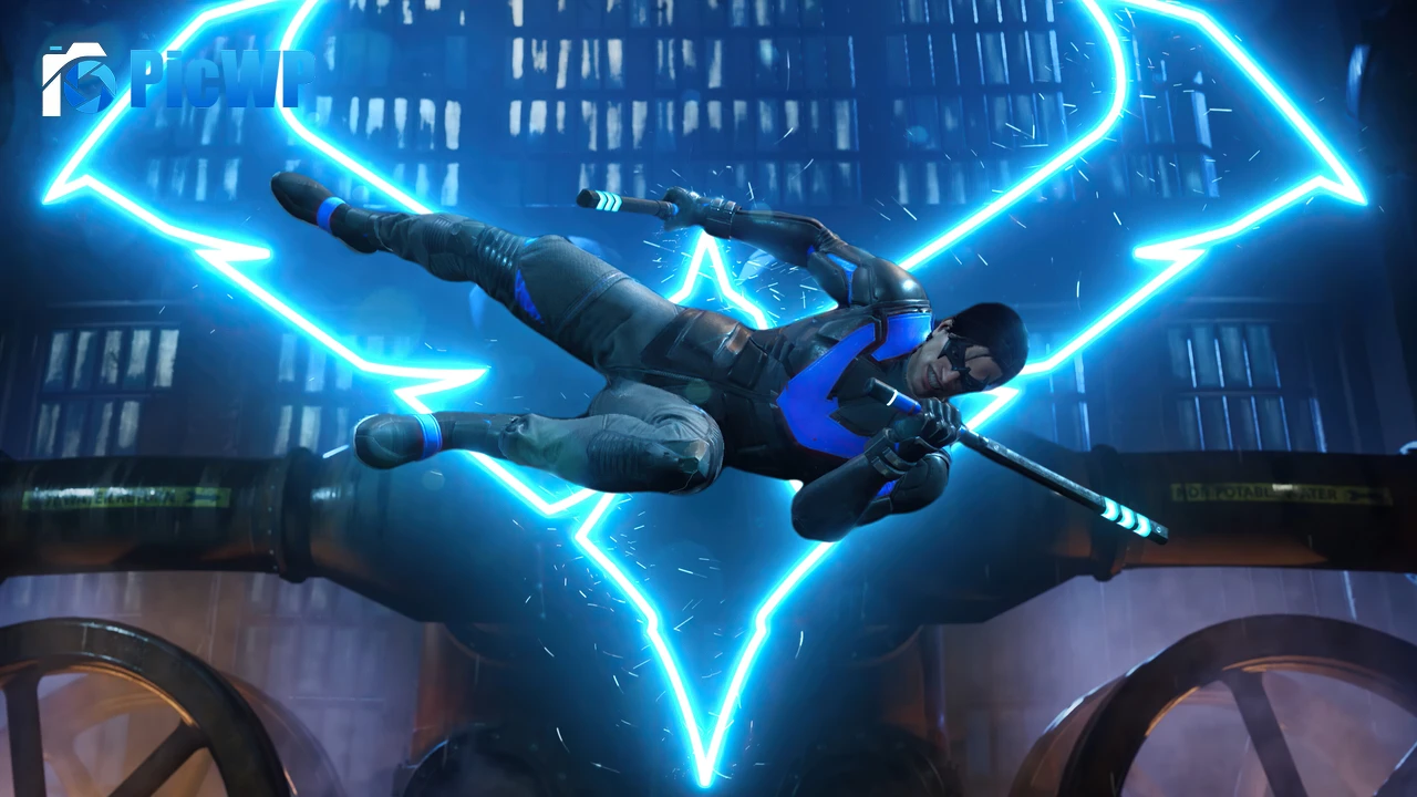 Nightwing Gotham Knights 4K PC Wallpaper