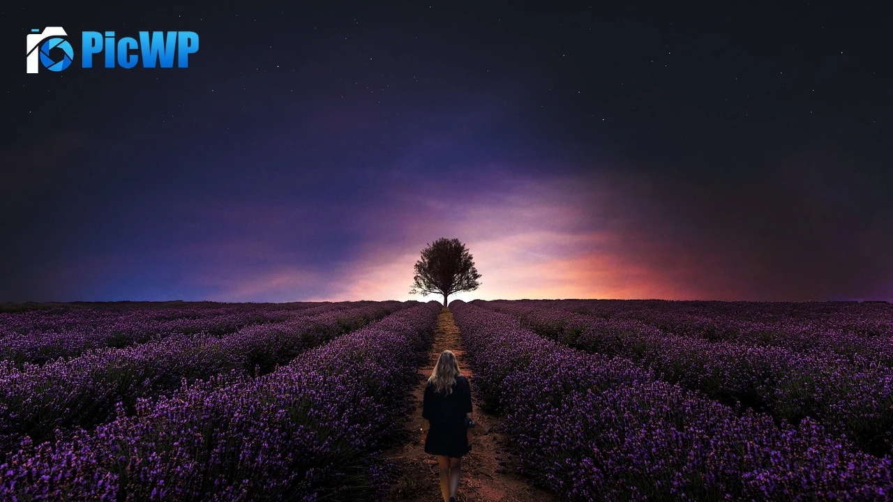 Sunset Girl 4K PC Wallpaper