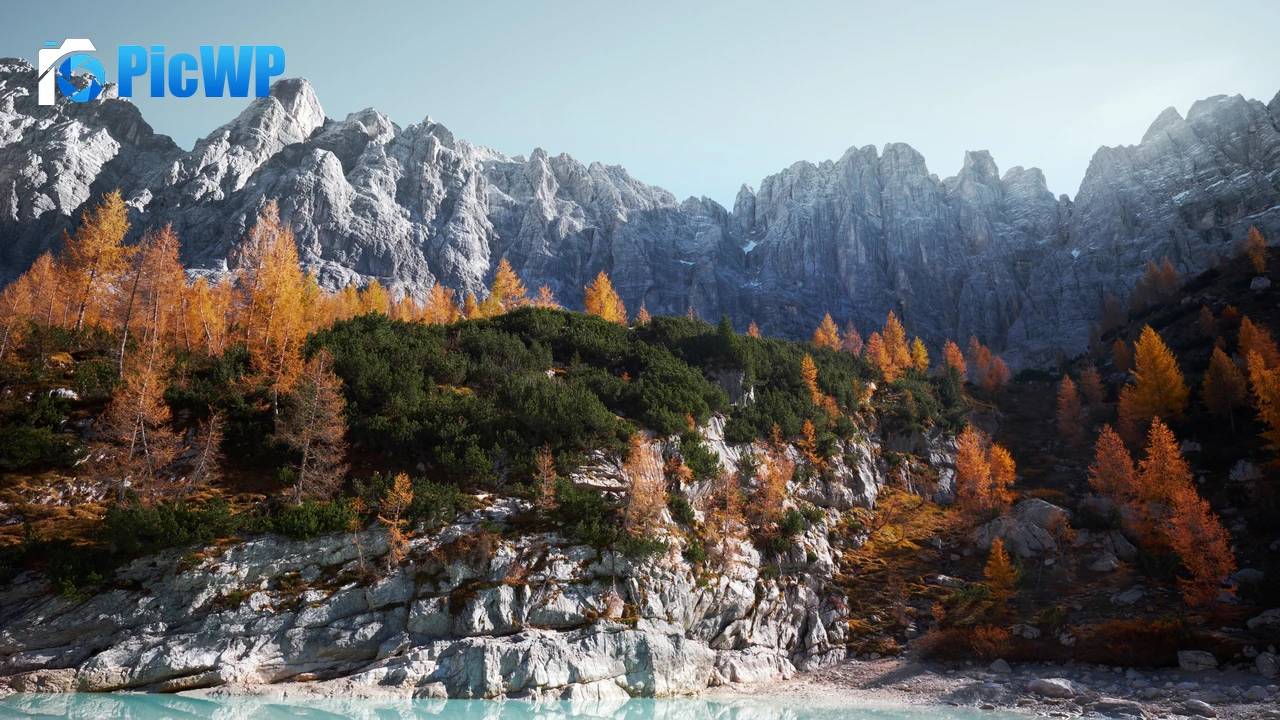 Sorapiss Mountains 4K PC Wallpaper