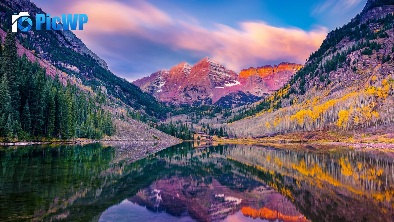 Maroon Bells Colorado 4K PC Wallpaper
